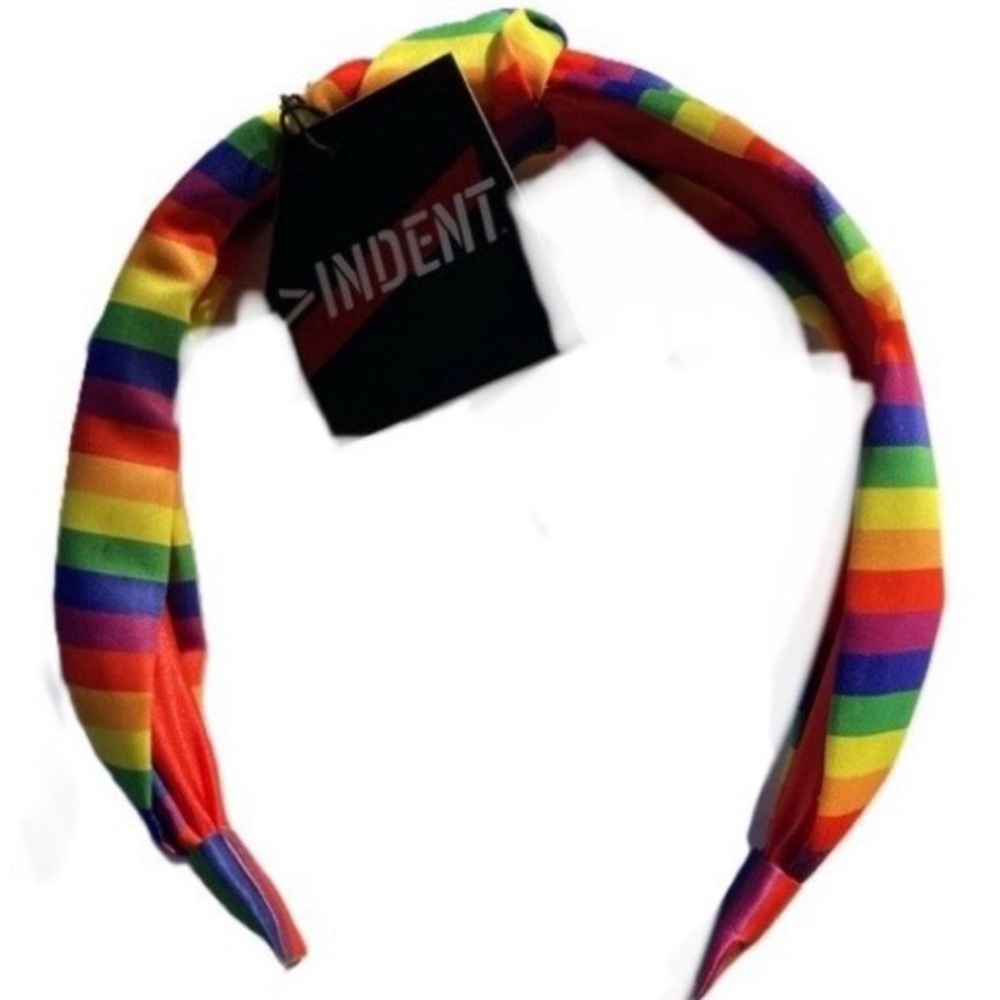 RAINBOW Pride Knotted Headband Satin Sateen Wrapped